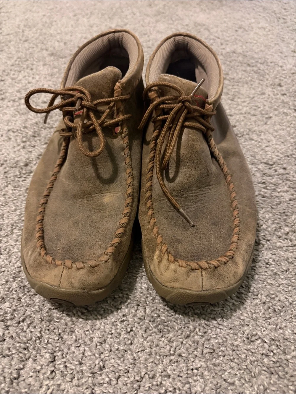 Twisted X Brown Leather Moc Toe Casual Boots